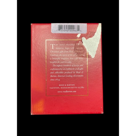 Reed And Barton Silver Plated Angel Christmas Tree Ornament - Picture 7 of 7